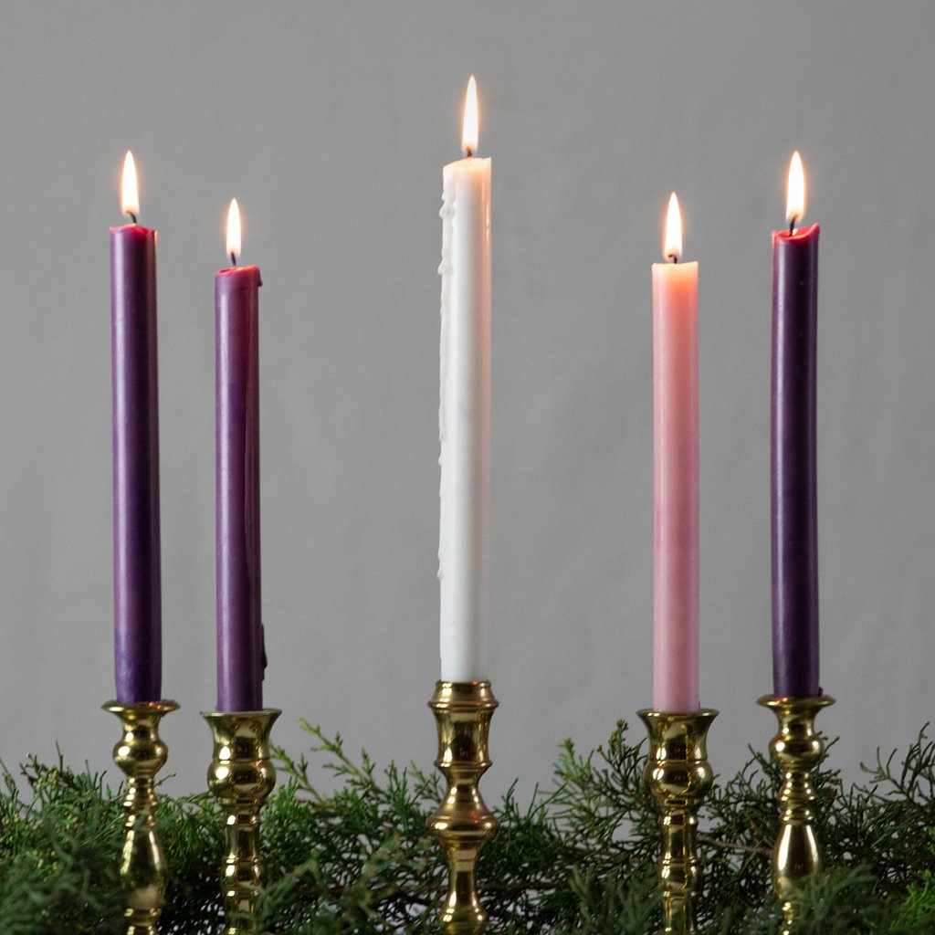 advent candles - Hayes & Finch