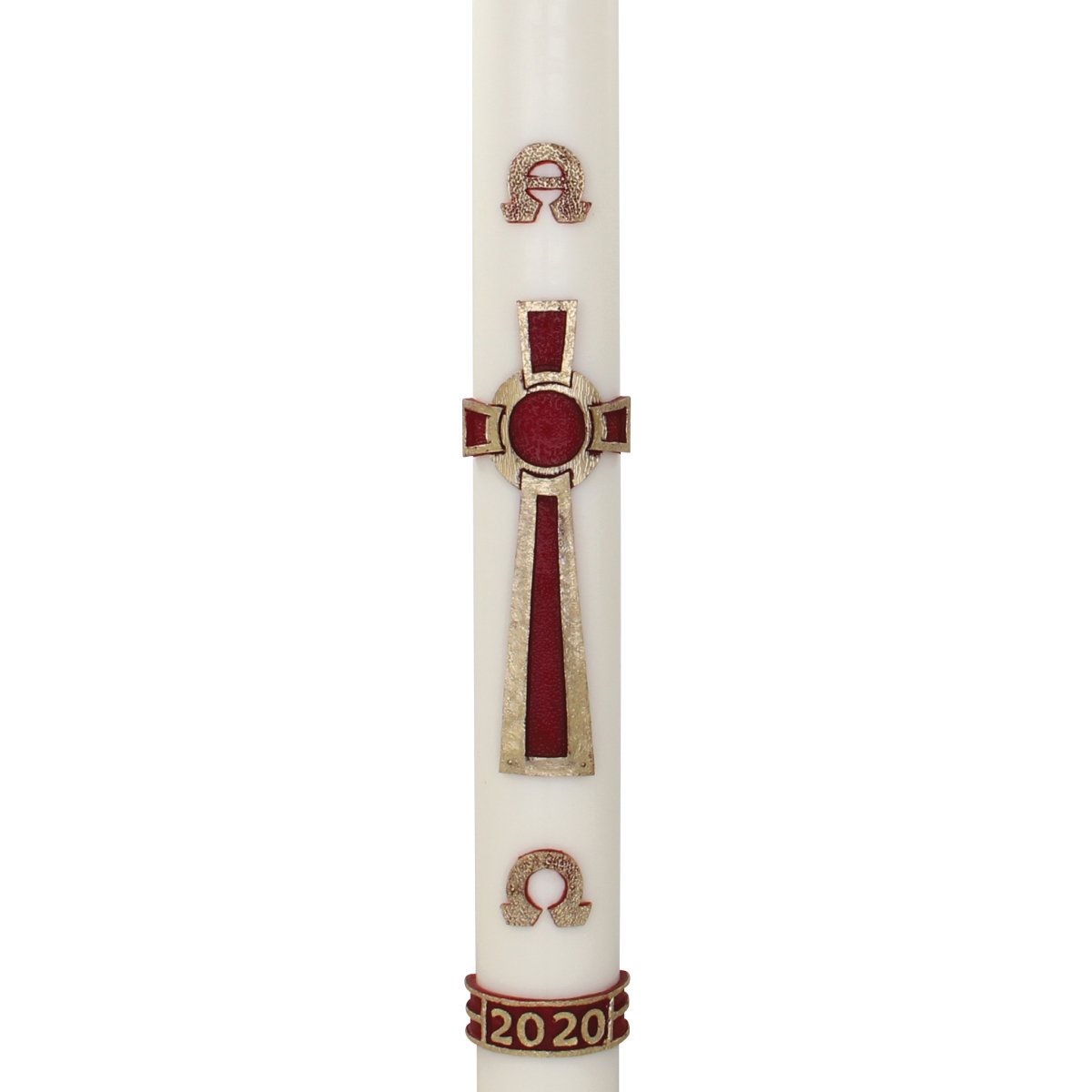 Celtic Circle Cross Wax Relief Paschal Candle - Hayes & Finch