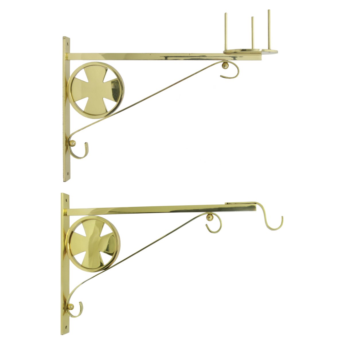 Cross Brass Bracket - Hayes & Finch