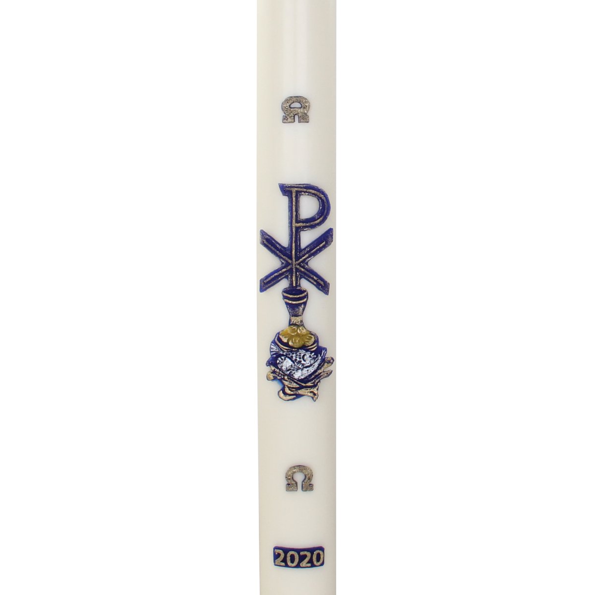 Fish Cross Wax Relief Paschal Candle - Hayes & Finch