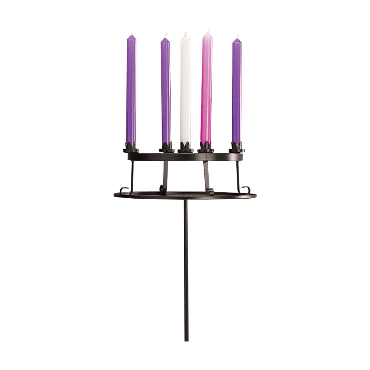 Holding Plate Top with Table Candle Wreath - Hayes & Finch
