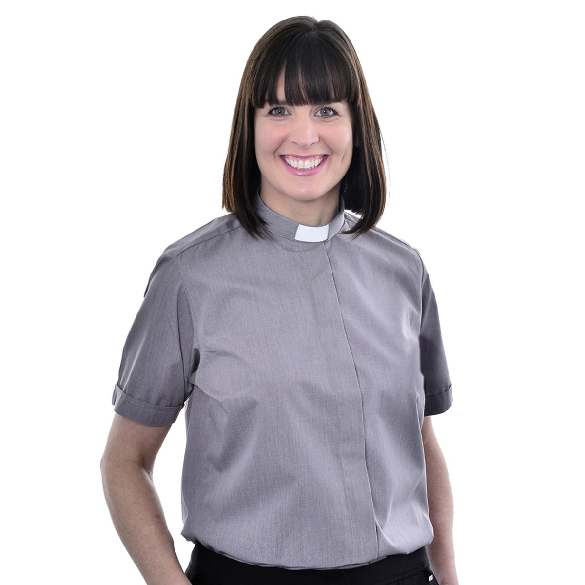 Ladies Short Sleeve Tunnel Collar Shirt - Hayes & Finch