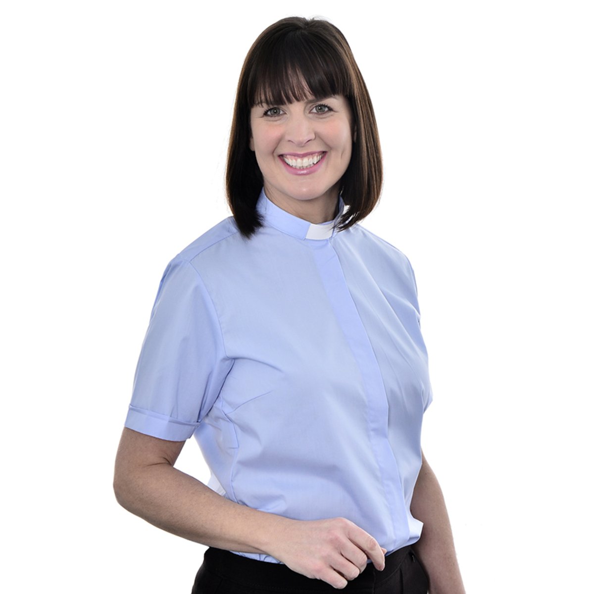 Ladies Short Sleeve Tunnel Collar Shirt - Hayes & Finch
