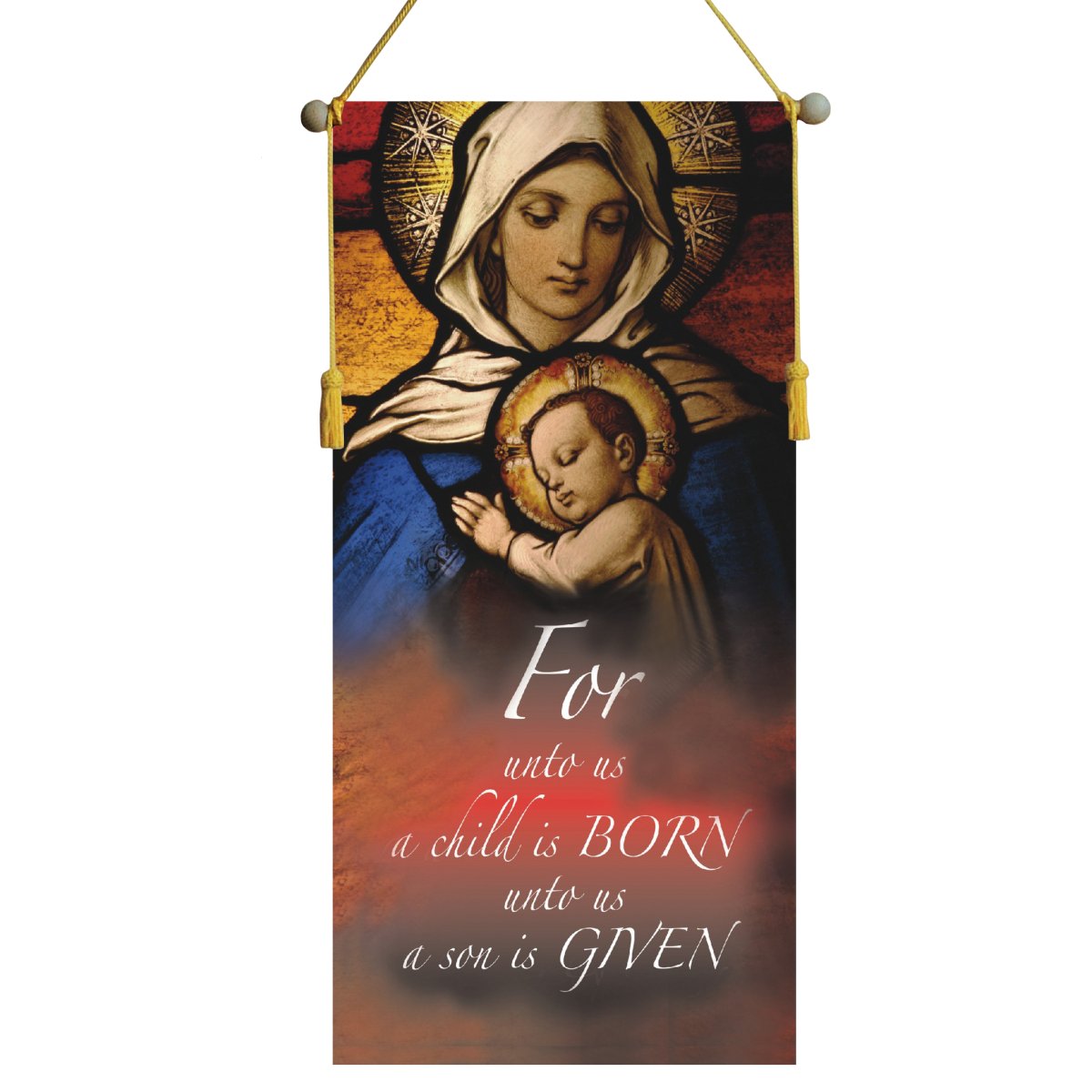 Madonna & Child Hanging Banner - Hayes & Finch