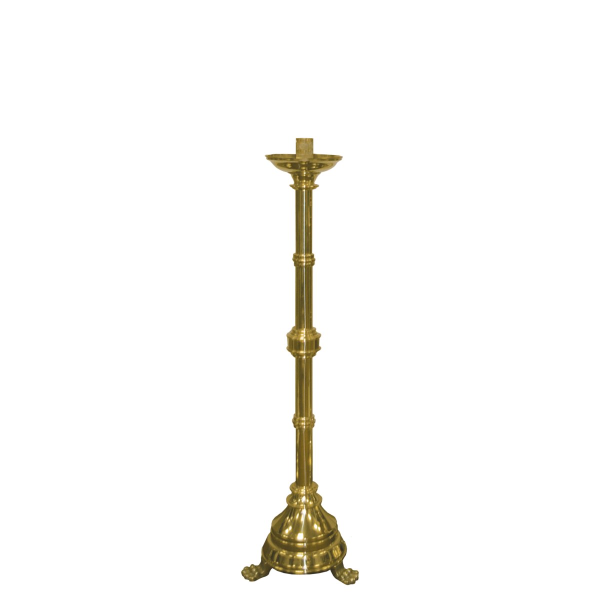 Plain Brass Altar Candlestick - Hayes & Finch