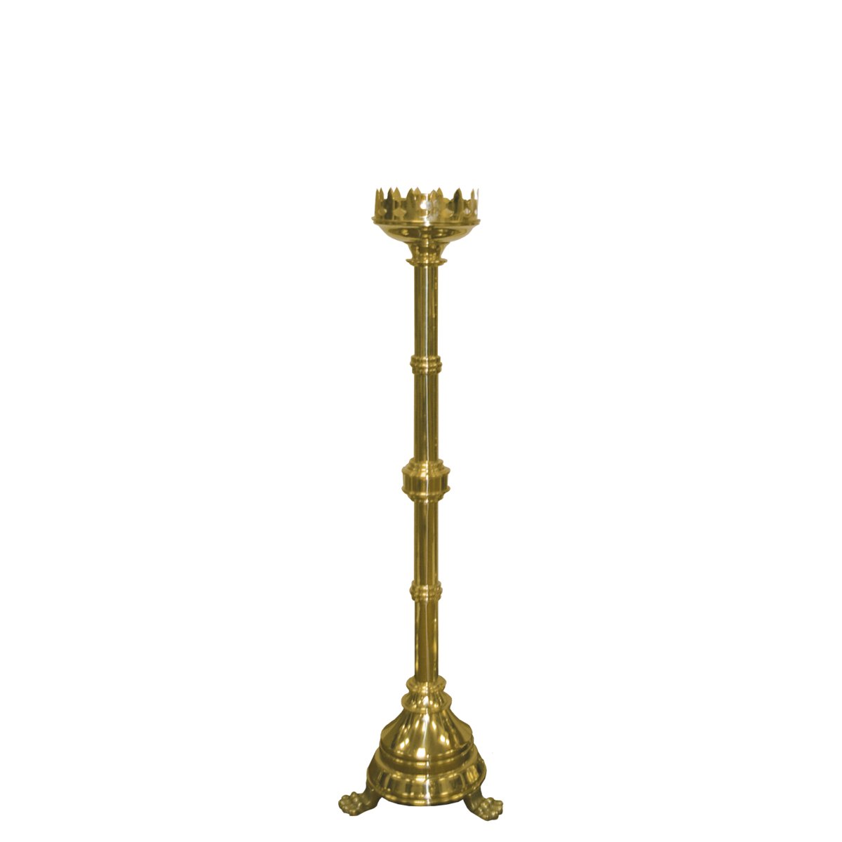 Plain Brass Altar Candlestick - Hayes & Finch