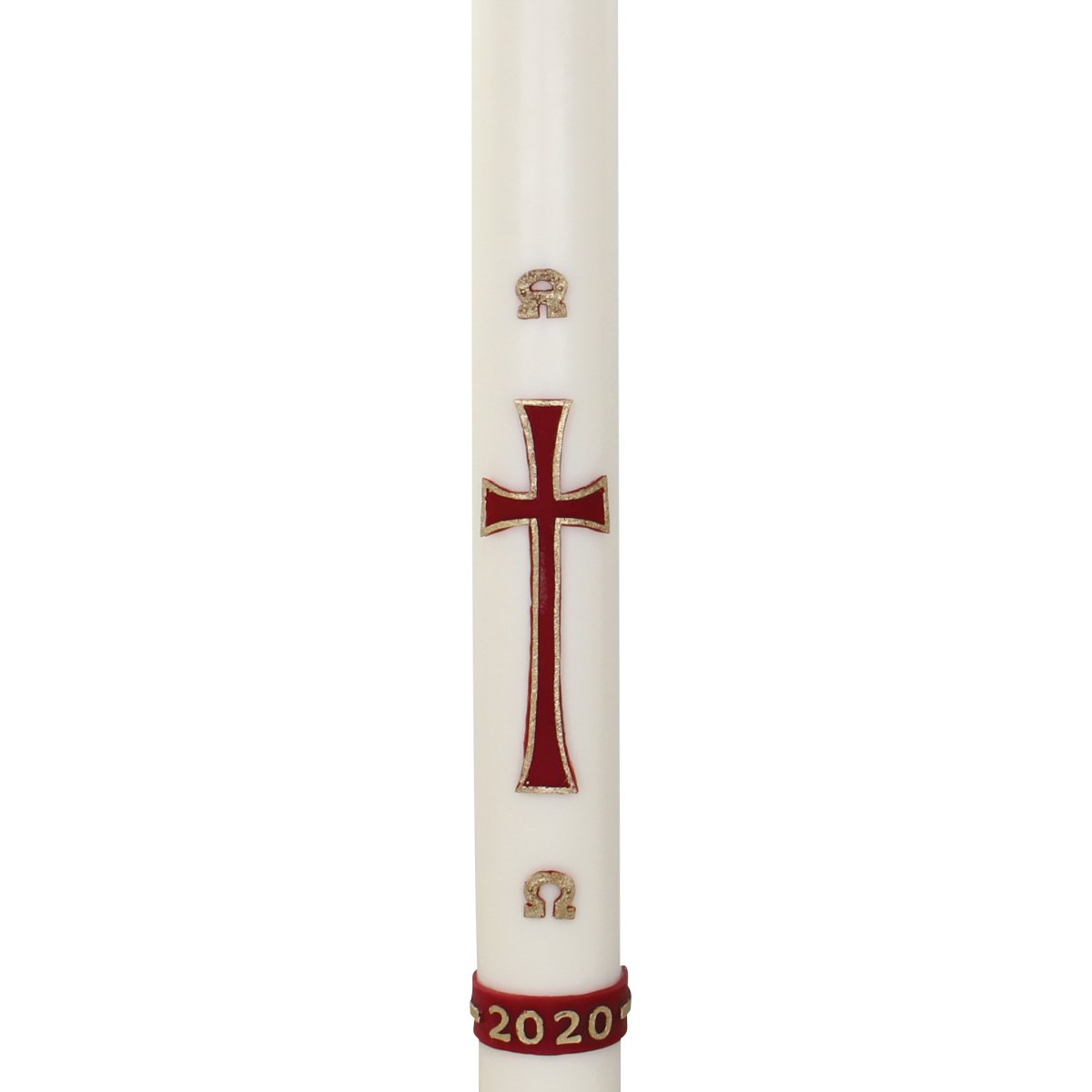 Plain Cross Wax Relief Paschal Candle - Hayes & Finch