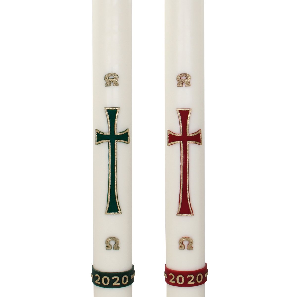 Plain Cross Wax Relief Paschal Candle - Hayes & Finch
