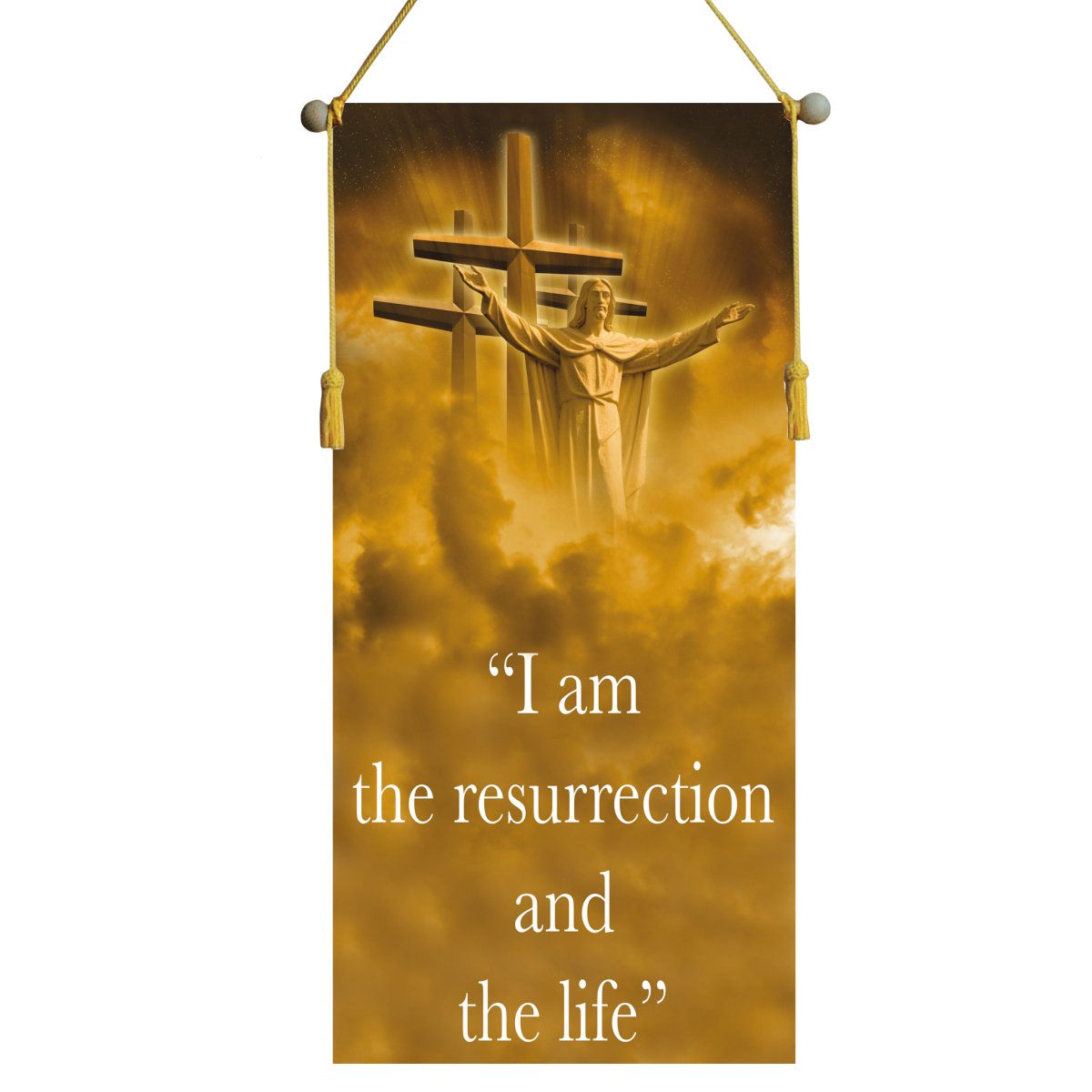 Risen Christ Hanging Banner - Hayes & Finch