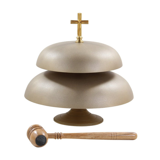 Tall Cross Satin Double Gong - Hayes & Finch