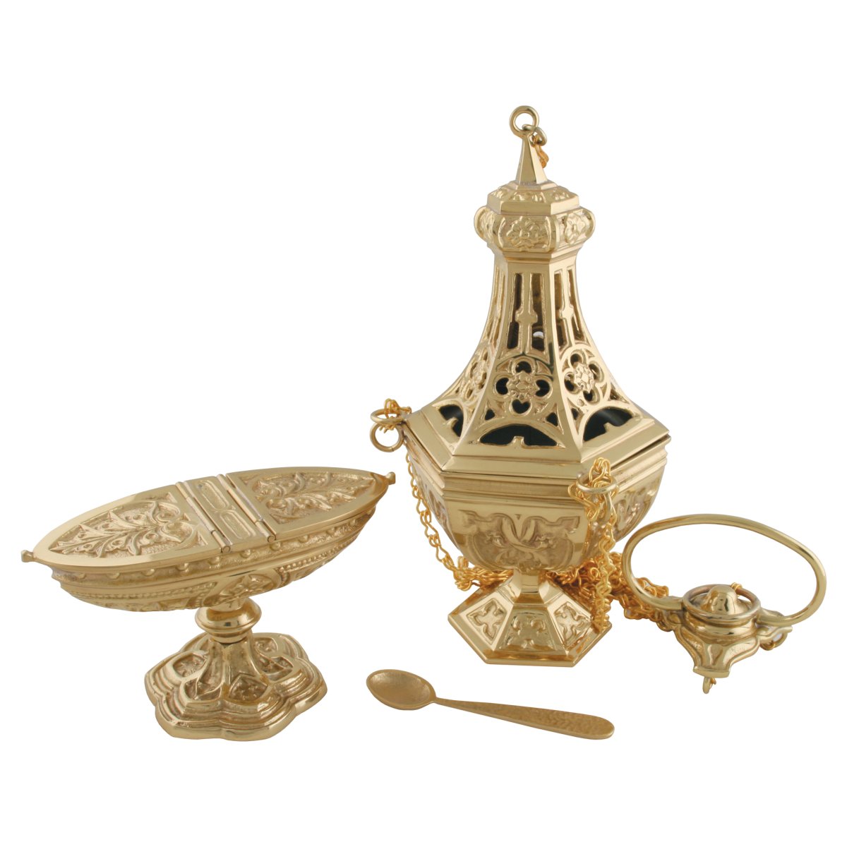 Thurible, Incense Boat & Spoon - Hayes & Finch