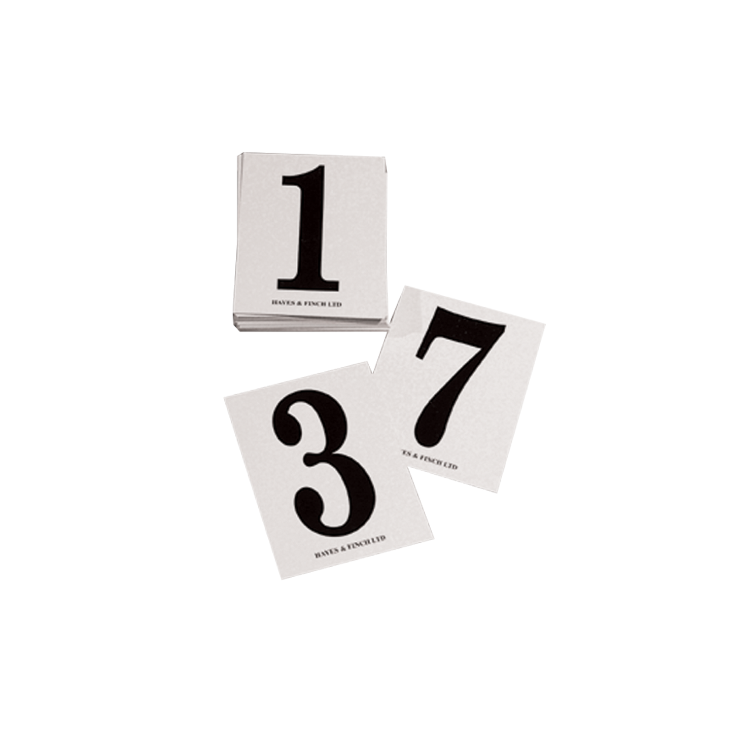 hymn board numbers - plastic - white