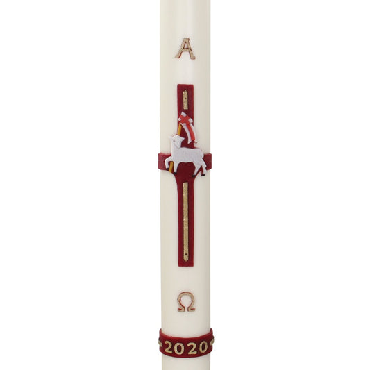 Agnus Lamb Wax Relief Paschal Candle - Hayes & Finch