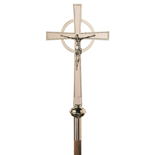 Bordered Processional Crucifix - Hayes & Finch