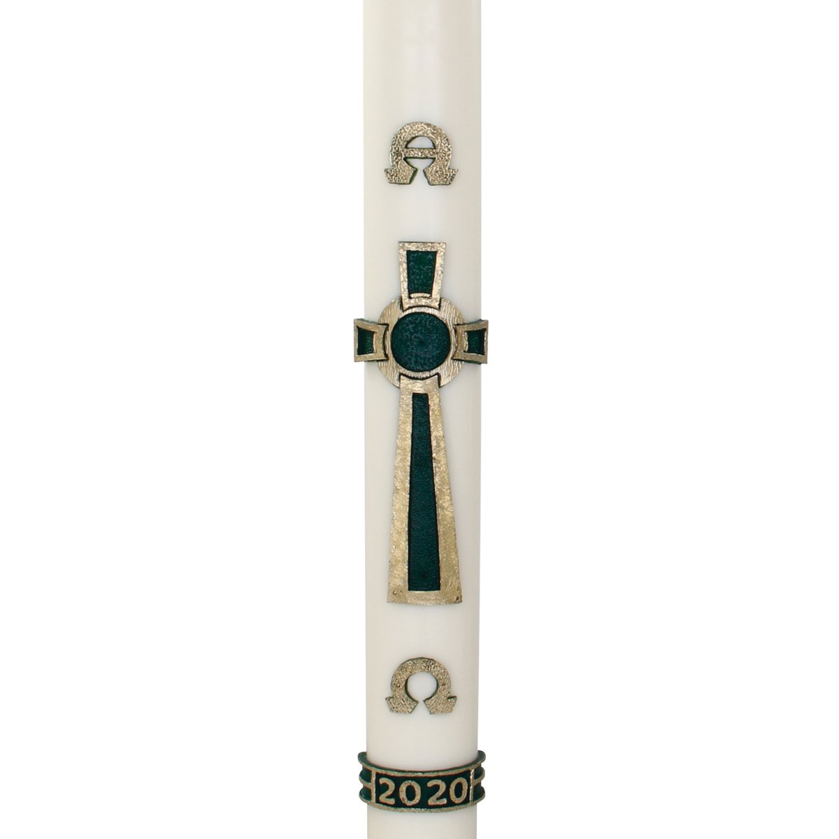 Celtic Circle Cross Wax Relief Paschal Candle - Hayes & Finch