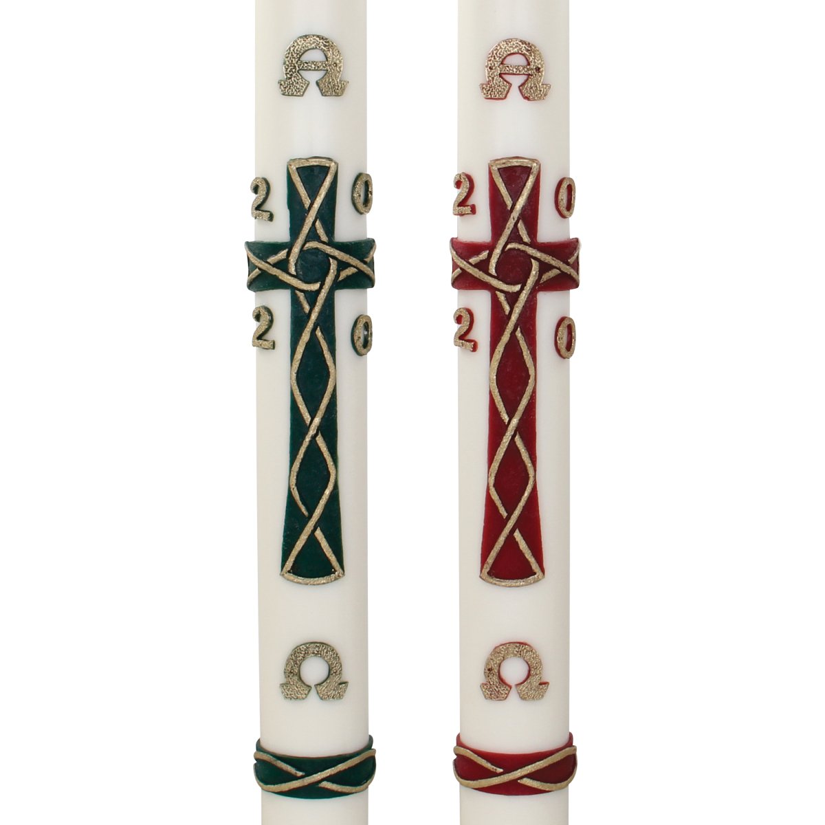 Celtic Cross Wax Relief Paschal Candle - Hayes & Finch