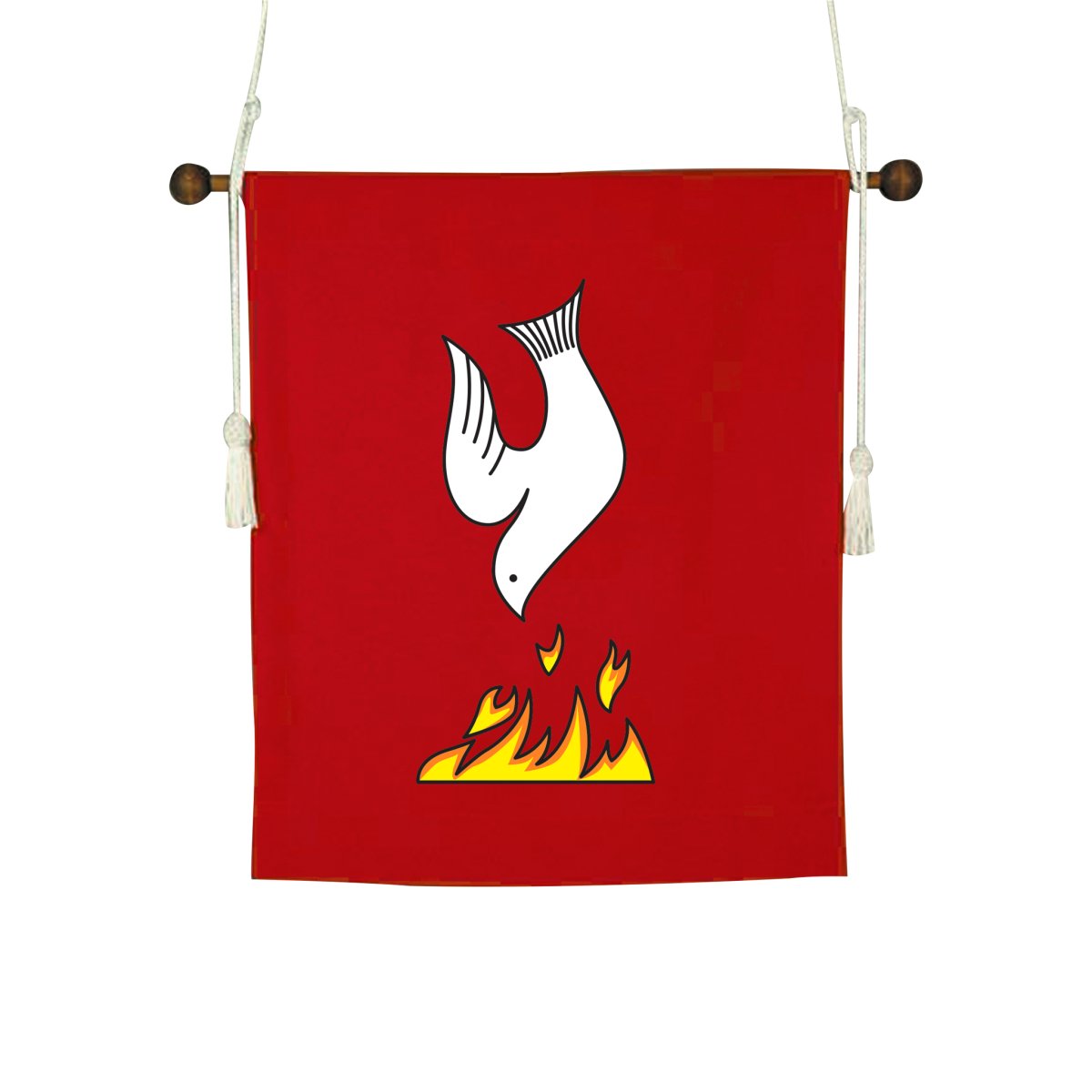 Dove & Flames Hanging Banner - Hayes & Finch