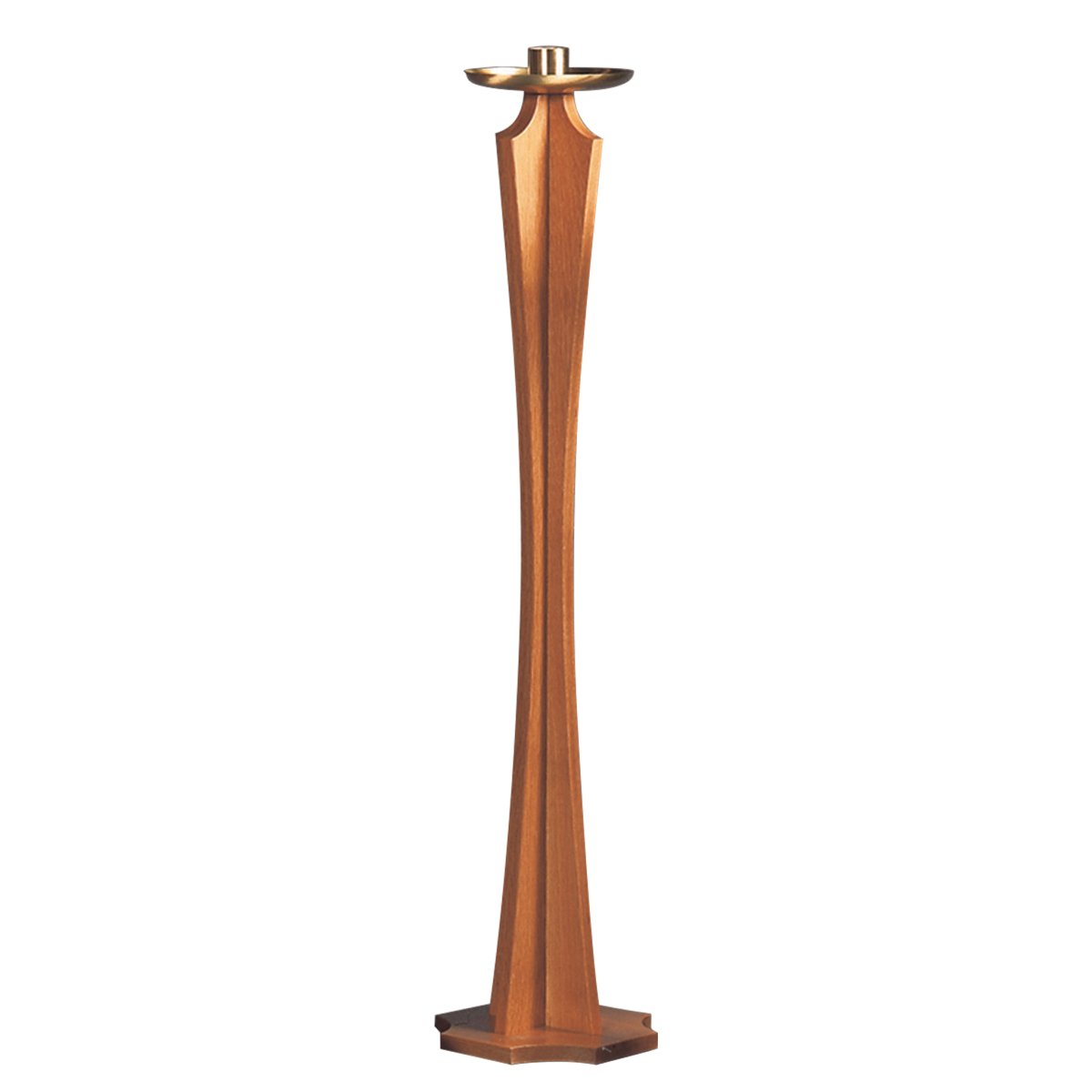 Drip Pan Oak Paschal Candlestick - Hayes & Finch