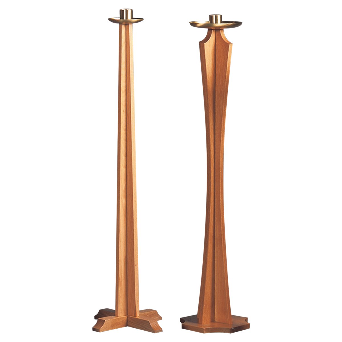 Drip Pan Oak Paschal Candlestick - Hayes & Finch