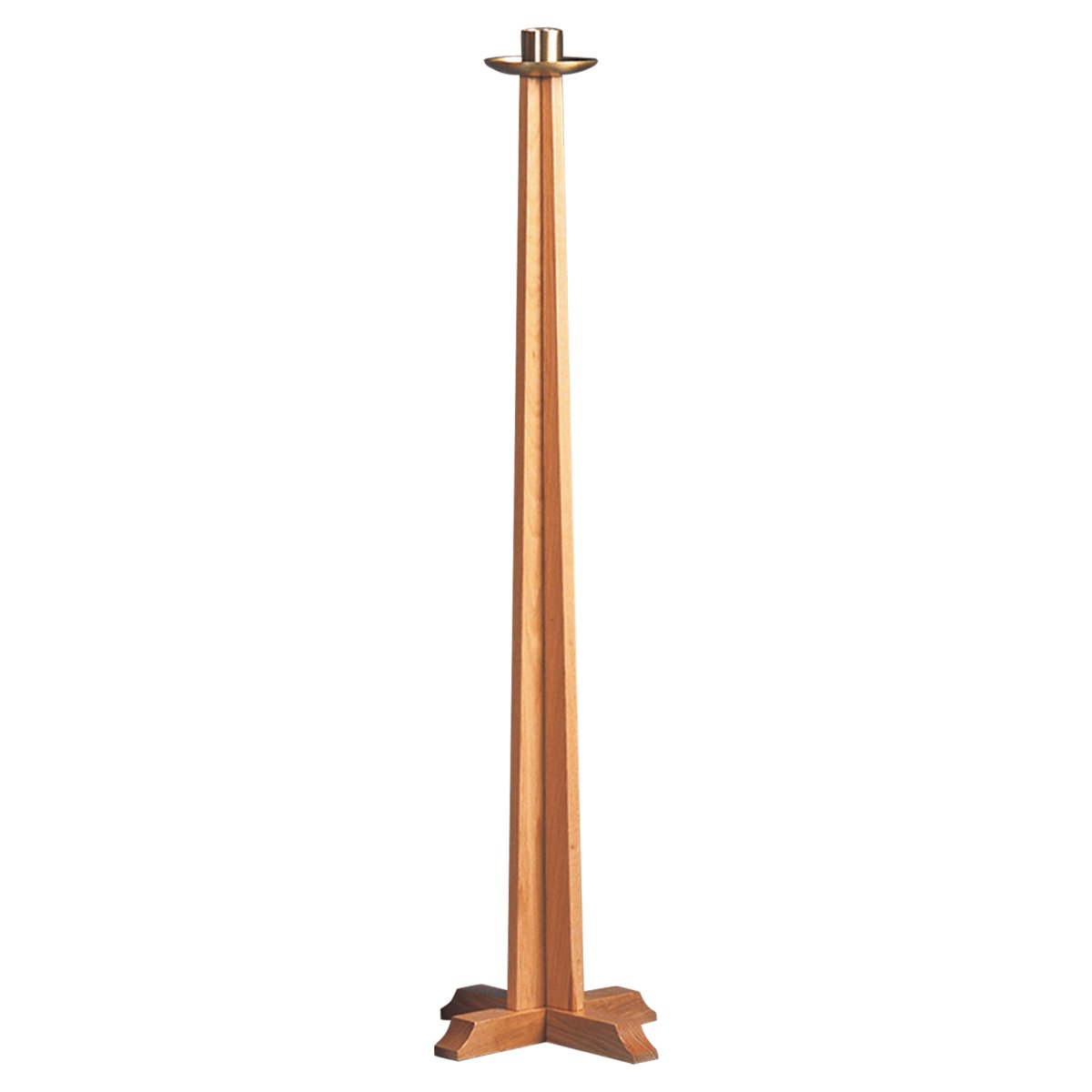 Drip Pan Oak Paschal Candlestick - Hayes & Finch