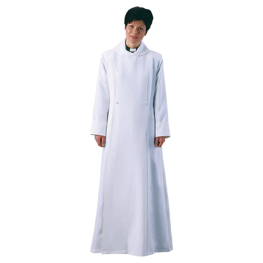 Ladies Double Breasted Cassock Alb - Hayes & Finch