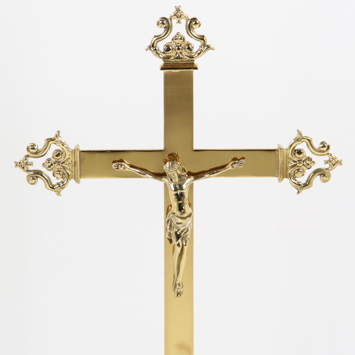 Altar Crucifix with Candle Holders, Manufacturers of Altar Crucifix with Candle  Holders, Buy Altar Crucifix with Candle Holders at   - as-1003