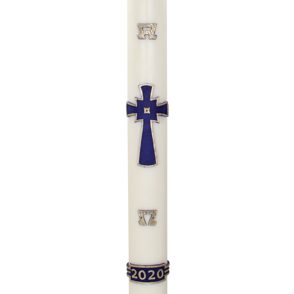 Square Cross Wax Relief Paschal Candle - Hayes & Finch