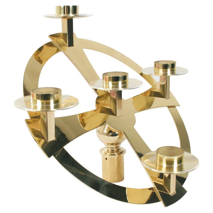 Standing Brass Wreath Top - Hayes & Finch